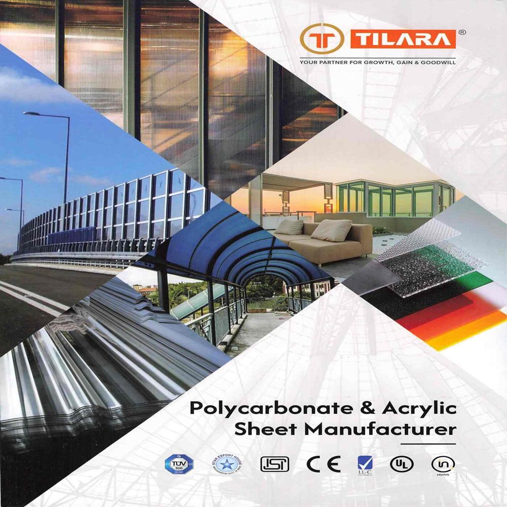 Polycarbonate Multiwall Sheet - Color: White/clear/blue/lake Blue/green/bronze/metallic Grey