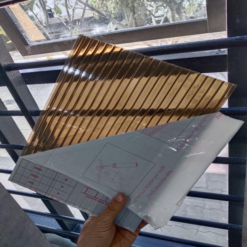 Polycarbonate Multiwall Sheet - Color: White/clear/blue/lake Blue/green/bronze/metallic Grey