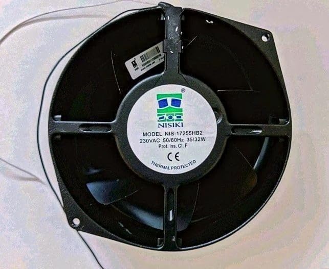 NISIKI NIS-17251HB2 Axial Fan 230V-50/60Hz 31/28W DC Brushless Air Coolig Fan 3600 RPM 172 * 150 * 51mm 2Wire (Metal)