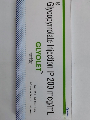 Glycopyrrolate Injection Ip 200 Mcg/Ml - Origin: India