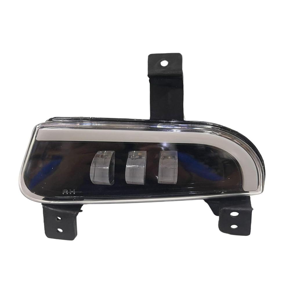 K D LED DRL Fog Lamp Set with Indicator for Mahindra Scorpio Mhawk HARLEY 2008-2017, Black