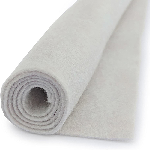 Popular Press Natural White Wool Felt - Application: Industrial