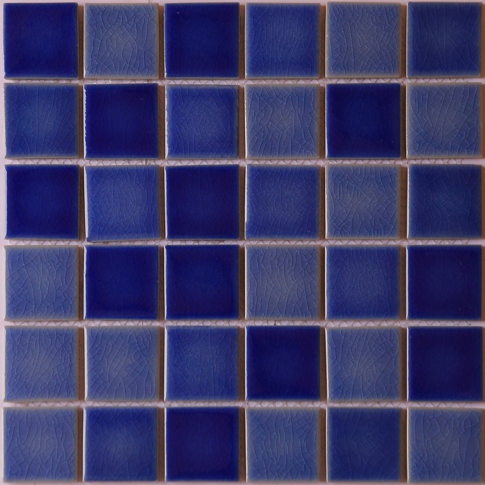 48Mm Crackle Series Porcelain Tiles - Color: Blues