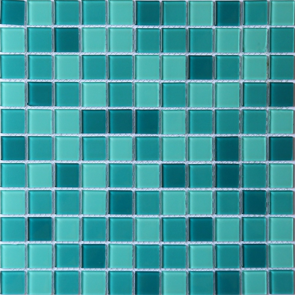 23Mm Crystal Glass Tiles - Color: Multi Color