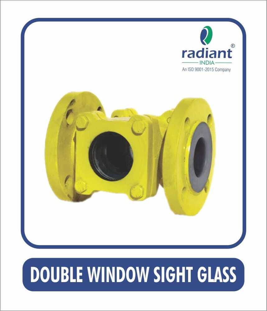 PTFE Lined Double Window Sight Glass