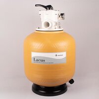 Swimming Pool Filter - Cylindrical Floor-mounted Design, Manual Control, Blue Color | Durable Materials, 1-year Warranty, Ideal For Commercial Use