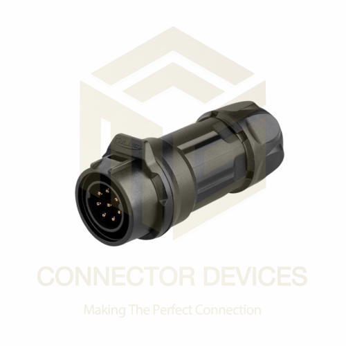 LP16 250V 5A 8Pin Male Inline IP67 Waterproof Power Connector