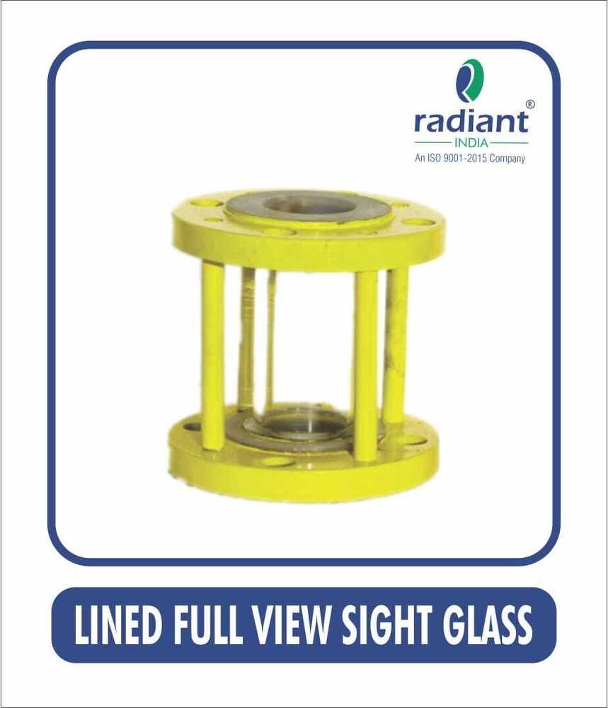 PTFE Lined Full View Sight Glass