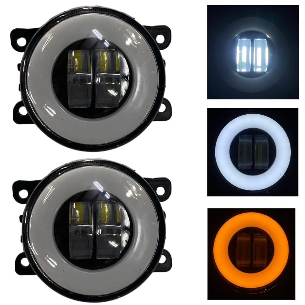 K D UNIVERSAL HARLEY DRL Fog Lamp set for Swift, Ritz, Dzire, K10 T2, Eco Sport, Baleno, WagonR, S-Cross, Ertiga, Celerio, Kwid, Nexon, Safari, Punch, Glanza etc