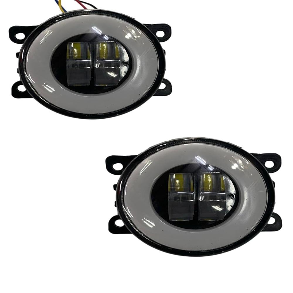 K D UNIVERSAL HARLEY DRL Fog Lamp set for Swift, Ritz, Dzire, K10 T2, Eco Sport, Baleno, WagonR, S-Cross, Ertiga, Celerio, Kwid, Nexon, Safari, Punch, Glanza etc