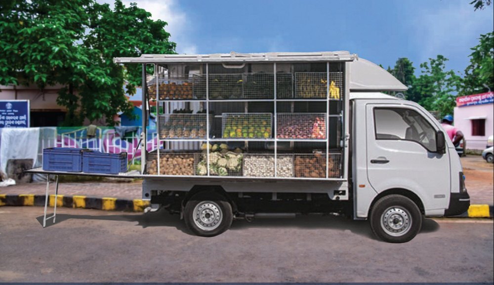 Grocery Delivery Van - Color: As Per Requirement