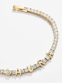 6.75 Inch Lab-Grown Diamond Custom Letter Tennis Bracelet
