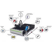 Industrial Laser Cutting Machine - Fiber Laser, 1000-12000 Watts, Cnc 3000x1700 Mm, Automated Control, Energy Efficient, Hmi Interface, Water Cooled
