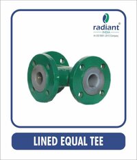 Ptfe Lined Equal Tee - Color: As Per Requirements