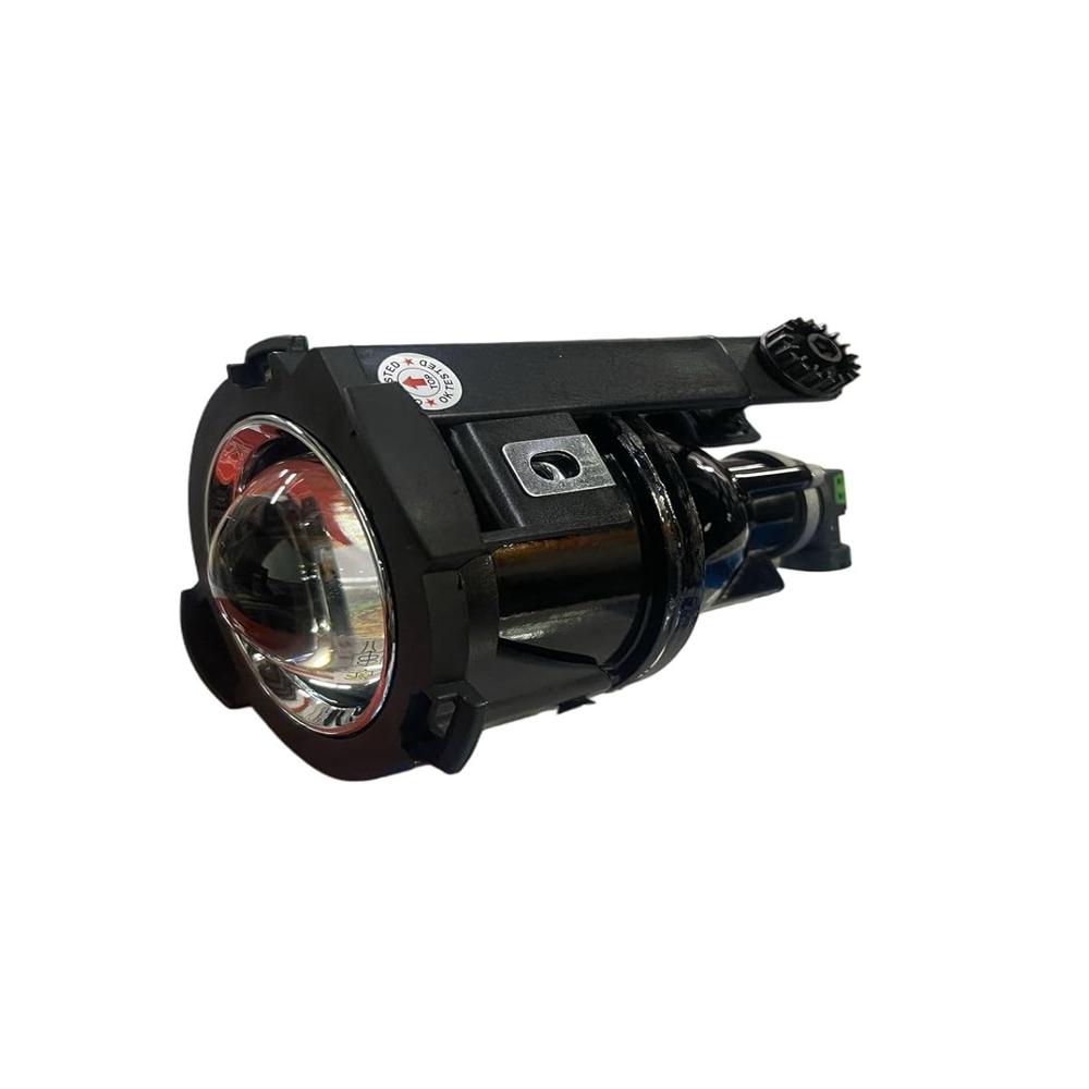 K D Projector Fog Lamp Set for Tata Tiago, Tigor, Punch, 2016-2020 Models (WHITE HALOGEN BULB)