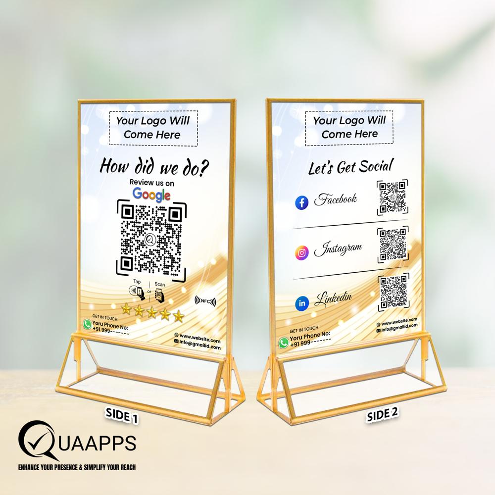 Google Review Scanner Plus 3 Social Media Stand