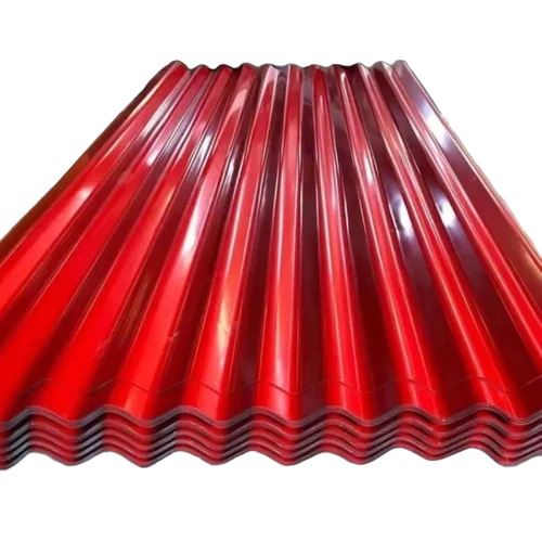 Color Coated Galvanized Roofing Sheet - Color: Red