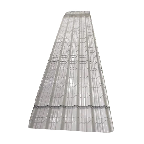 Jsw Colouron Tile Profile Sheet - Color: White