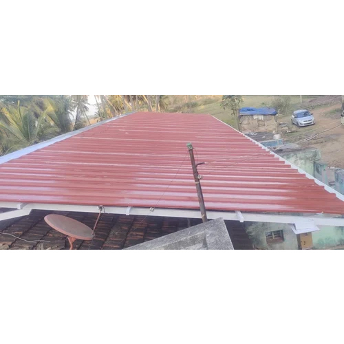 Stainless Steel Roofing Sheet - Color: Maroon