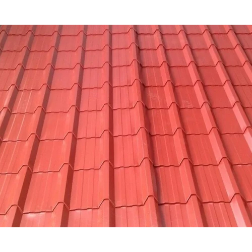 Tile Profile Roofing Sheets - Color: Red
