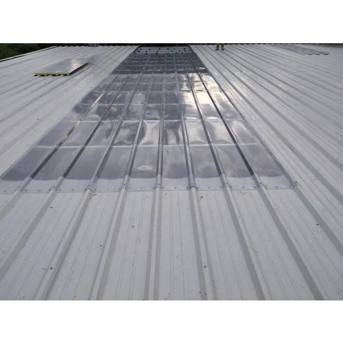 Skylight Polycarbonate Sheet - Color: Silver