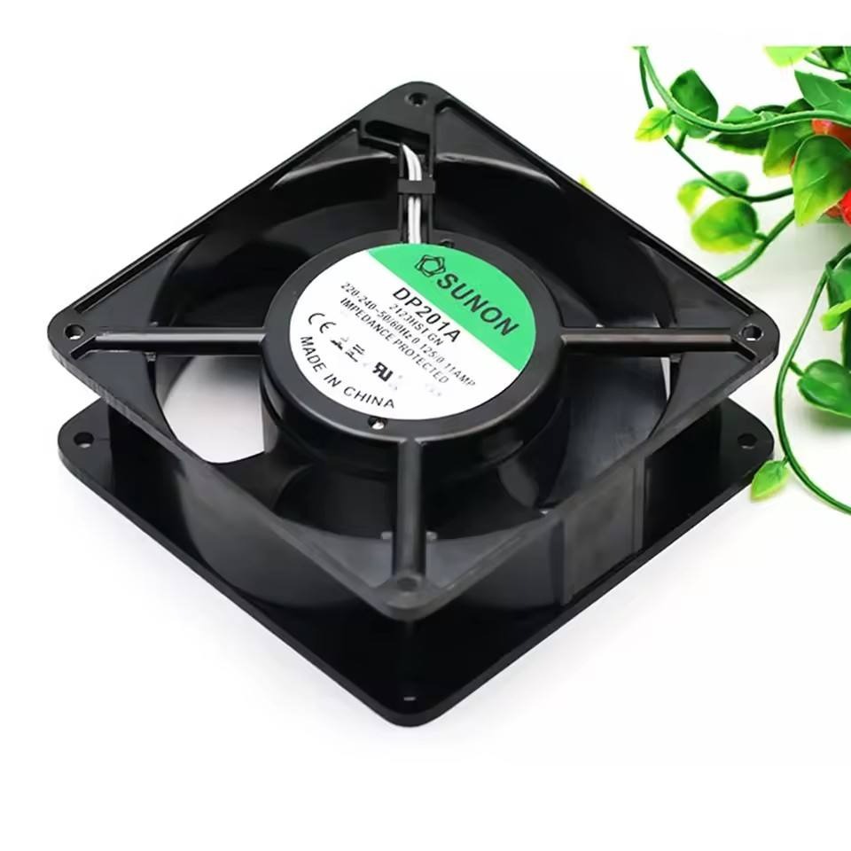 Sunon Dp201a 2123hst.gn 120mm 120*120*38mm 12038 12cm Ac 220-240v Cooling Fan - Color: Black