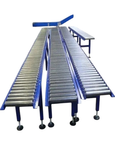 90 Degree Conveyor System - Color: Grey & Blue