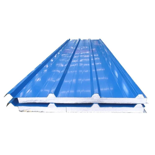 Roofing Sandwich Puf Panel - Color: Blue