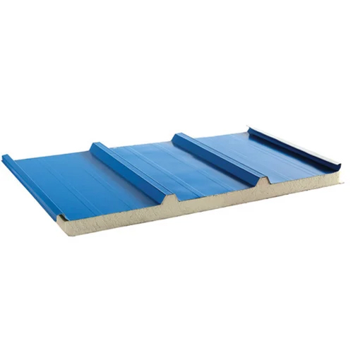 30Mm Film Coated Puf Insulated Roofing Panel - Color: Blue