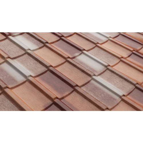 Oralium Grantile 100% Aluminum Roofing Sheet - Color: Red