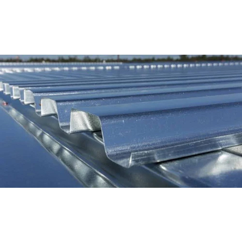 Roof Metal Decking Sheet - Color: Silver