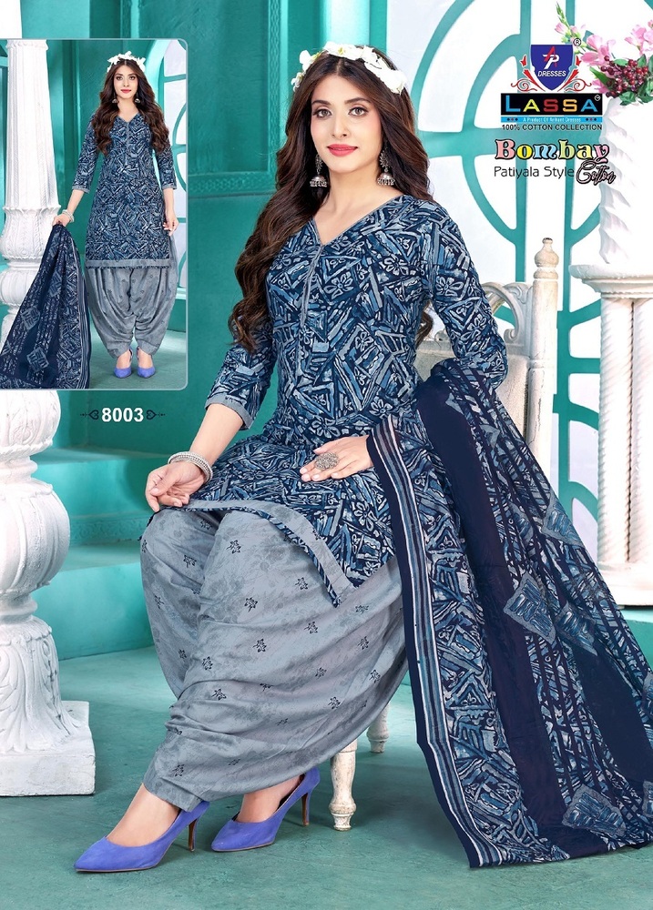 Lassa Bombay Patiyala Vol-8  Dress Material