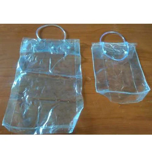 Pvc Handle Bag - Color: Transparent