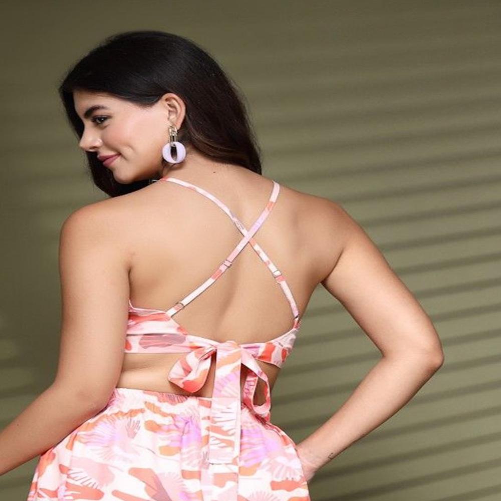 Printed Halter Neck top