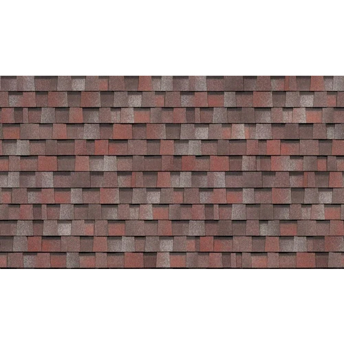 Flat Slab Shingle Tile - Color: Red
