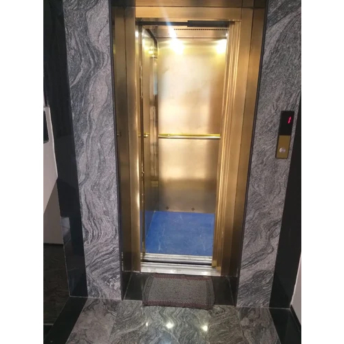 Golden Designer Elevator Cabin - Material: Stainless Steel