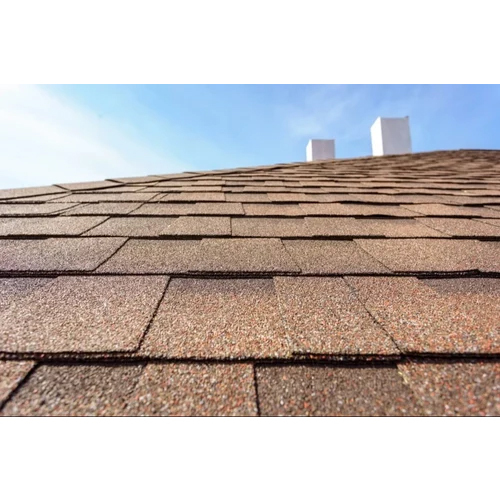 Flat Wooden Shade Roof Shingle - Color: Brown