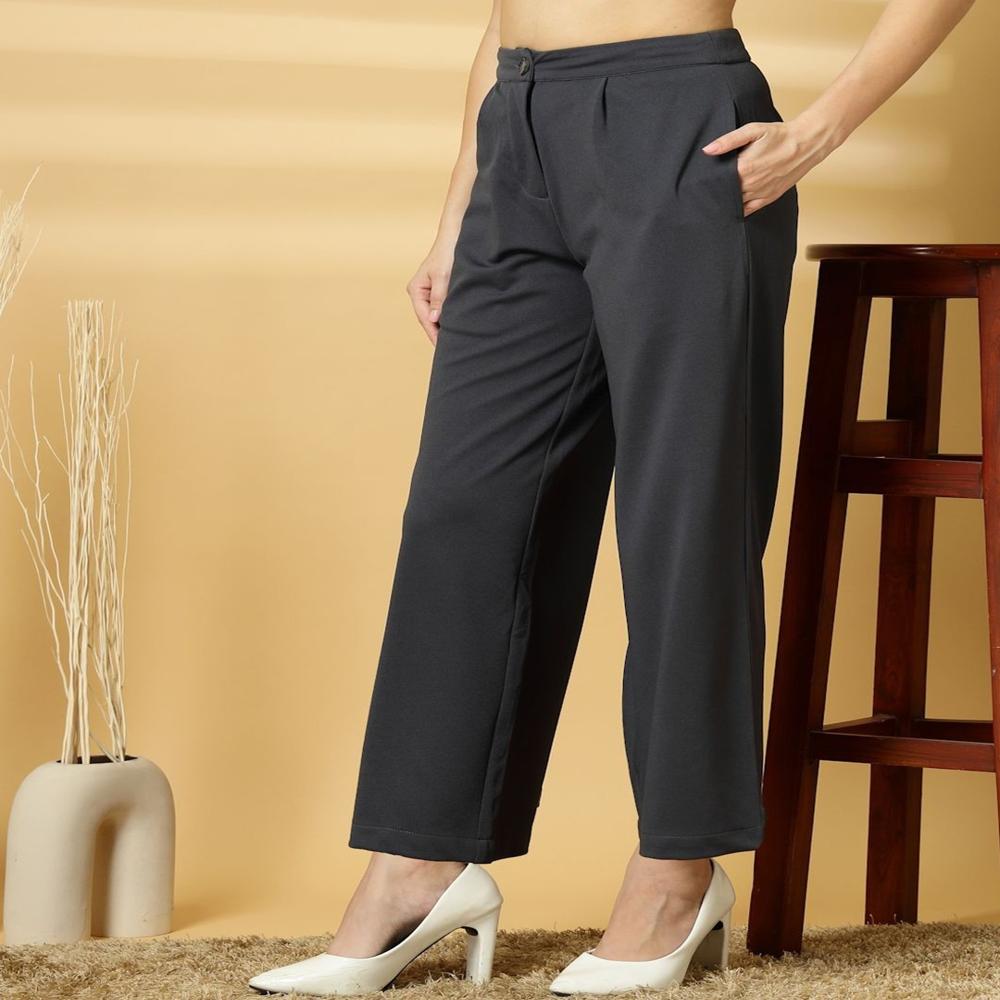 Women Relaxed Pleated Trousers