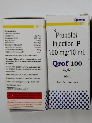 Propofol Injection IP 100 mg/10 mL