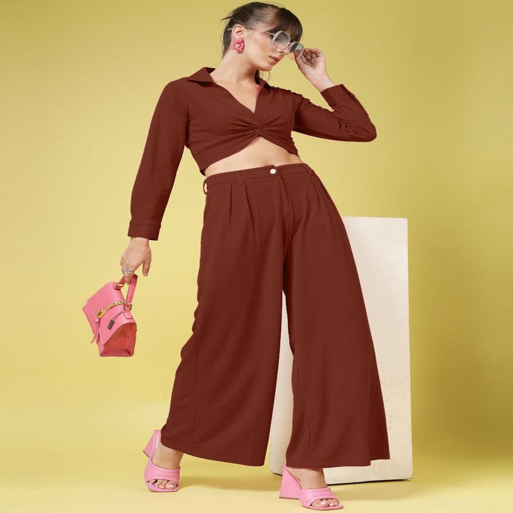 Women Relaxed Pleated Trousers