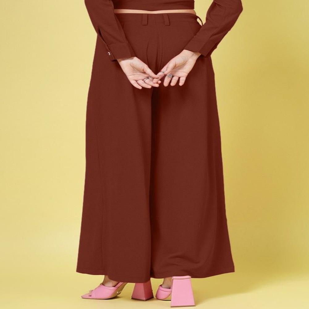 Women Relaxed Pleated Trousers