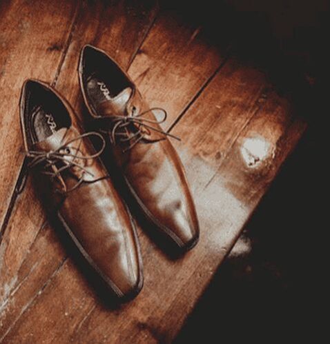 Mens Formal Brown Leather Shoes - Season: Any Season