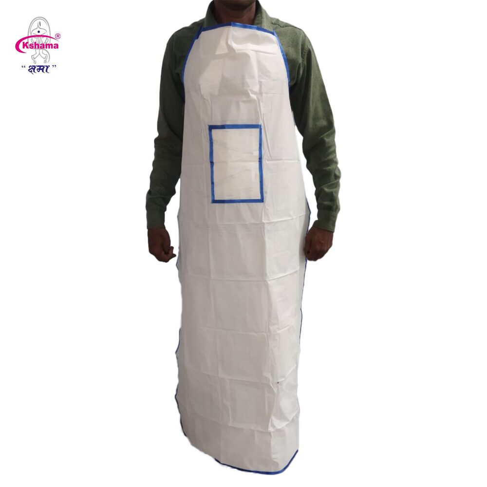 Apron Heavy Duty Reusable Waterproof PE for Kitchen Dishwashing, Lab Work, Butcher, Dog Grooming, Cleaning Fish, Doctor Use (Pack Of 3 Pcs)