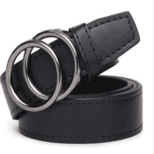 Mens Black Leather Belt - Gender: Male
