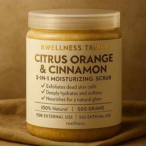 500G 3 In 1 Citrus Orange And Cinnamon Moisturizing Scrub - Features: High Quality