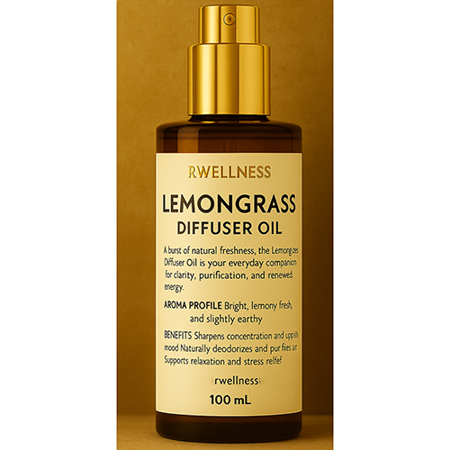 100Ml Lemongrass Diffuser Oil - Odour: Mild