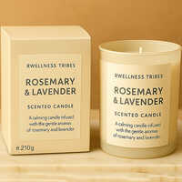 210g Rosemary And Lavender Scented Candle - Color: White (inside)