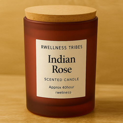 Indian Rose Scented Candle - Features: High Quality