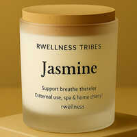 Jasmine Scented Candle - Color: White (inside)