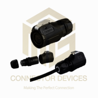 LP16 250V 5A 8Pin Female Plug IP67 Waterproof Power Connector Plastic Shell Solder Terminal